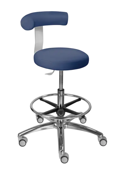 LZ83 G DENT židle lékařská, SILVERTEX - koženka modrá 30512